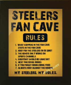 Steelers Man Cave Artwork