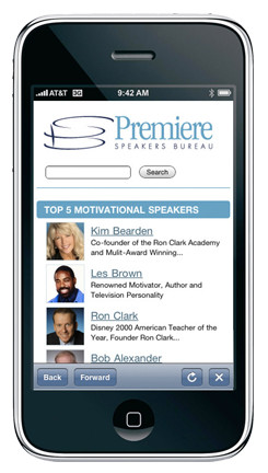 Last month Premiere Speakers Bureau launched Premiere Mobile , our ...