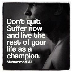 Great quote by the boxing legend Muhammad Ali! #stonehard #boxing #gym ...