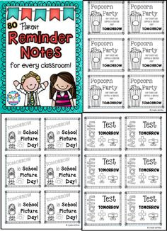 ... reminders, class party reminders, IEP reminders and more! $ #