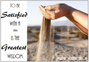 Wise Words from Pharaoh Akhenaton - Contentment
