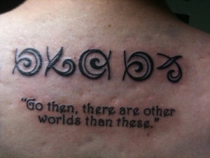 ... tattoo. Unfound symbol and quote from Stephen King's Dark Tower Series