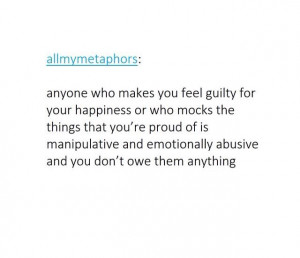 You don't owe them anything