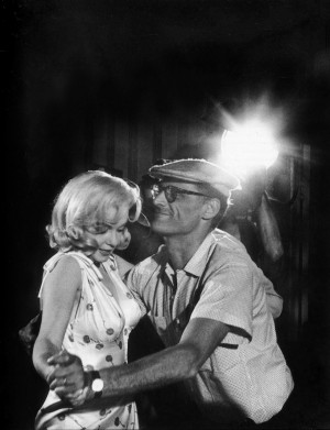 Eve Arnold: US actress Marilyn Monroe with Arthur Miller showing her ...