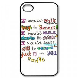 ... : One Direction Quotes iPhone 4 4s Case Hard Plastic iPhone 4 4s Case