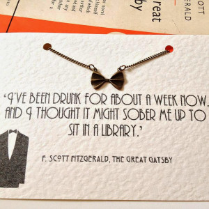 Great Gatsby Bowtie Necklace - Your mom will p arty like Jay Gatsby ...