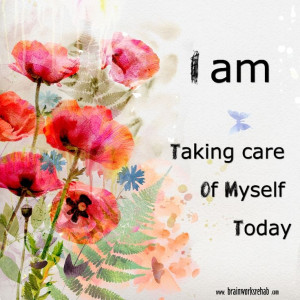 am... taking care of myself today | self care #wellness commitment