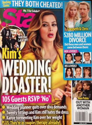 Kim Kardashian and Kanye West Wedding Is “Disaster,” Celebrity ...