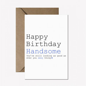 ... boyfriend partner. Male birthday card, Funny birthday card for men