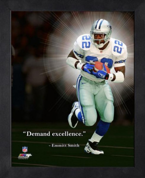 Dallas Cowboys Emmitt Smith Framed Pro Quote