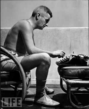 Mr. William Faulkner... writing on the go pre- laptops and tablets! :)