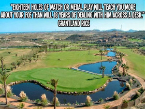 Golf Quote of The Day - Grantland Rice