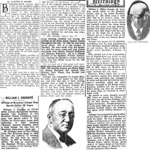 1920s Sports Newspaper Sporting news' article
