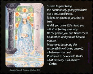30 Day Divination Picture Challenge Day 10 - A Tarot Quote Collage