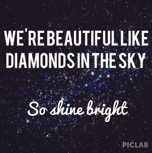 Diamonds in the sky