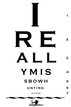 Worst Eye-chart Ever!! String Stalker - The Identity for the Bow ...