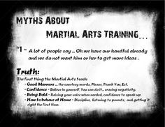 Myths about martial arts More