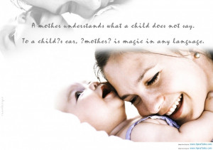 Image Gallery Of Baby Love Quote 2013: Mom And Child Love Quotes Image