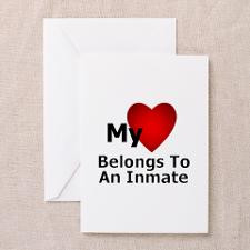 Unique I love my inmate Greeting Card