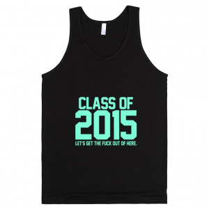 ... blue tank top. Better than your average high school spirit shirt