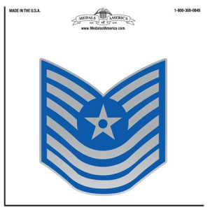 air force master sergeant rank old style decal dc1977l 6 inch air