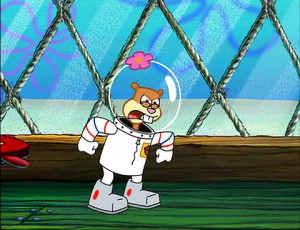 Sandy, SpongeBob, and the Worm