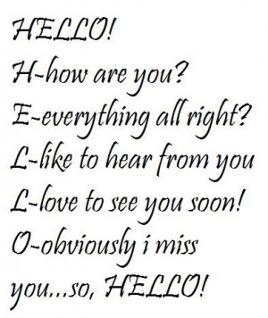 Hello pictures and quotes | hello quotes photo: HELLO HELLO.jpg