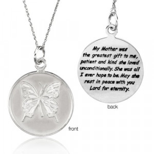 Loss Of Mother Memorial Necklace In Silver