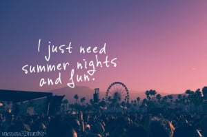 summer nights tumblr quotes photography quote text summer summer ...