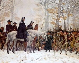 George Washington At Valley Forge Painting