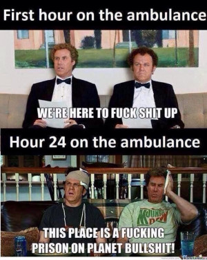 As an EMT, after a particularly busy 24 hour shift working in the ...