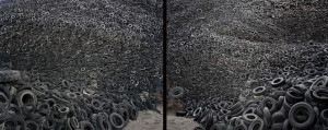 Edward Burtynsky 'Oxford Tire Pile #9ab, Westley, California, USA ...