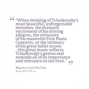 Quotes Picture: when thinking of tchaikovsky's most beautiful ...
