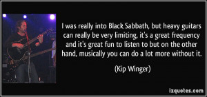 More Kip Winger Quotes