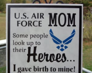 AIR FORCE Mom Pride - Hero Plaque - Airman Son - Airman Daughter - Air ...