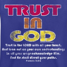 Christian Kids T-Shirt, Trust in God, Bible Verse