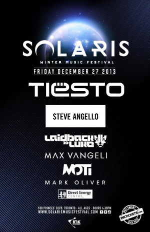 Friday December Solaris Winter Music Festival Tiesto And