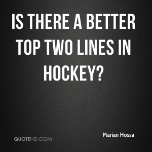 Is there a better top two lines in hockey