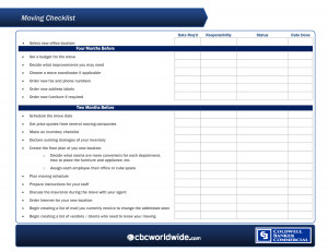 Tenant Moving Checklist by cbcworldwide