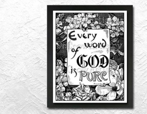 Every Word of God is Pure Spiritual Quote by DrCrowArtistry, $5.00 # ...