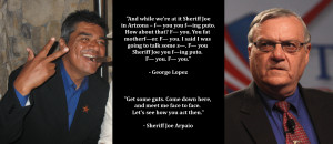 Graphic Quotes: George Lopez vs. Sheriff Joe Arpaio