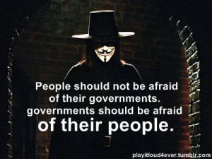 the idea of this is the film my quote is from V for Vendetta. The idea ...