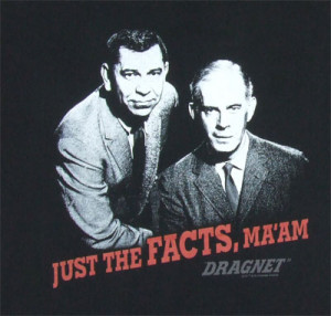 14872 Just The Facts - Dragnet T-shirt
