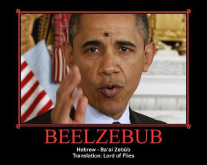 Obama with fly on face: Beelzebub, Lord of the Flies