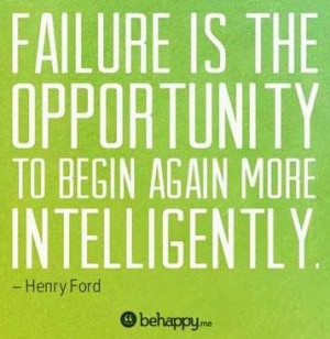 Failure quote via www.BeHappy.com