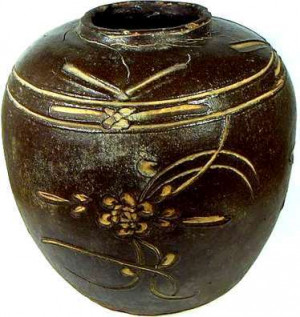 old chinese dragon water jar pot ceramic from china