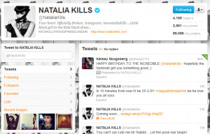 Natalia Kills Retweets ''Illuminati'' Birthday Tweet