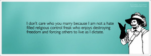 Dont Care Who You Marry Facebook Cover