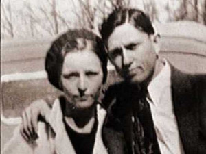 Bonnie Parker and Clyde Barrow are pictured just a few months before ...