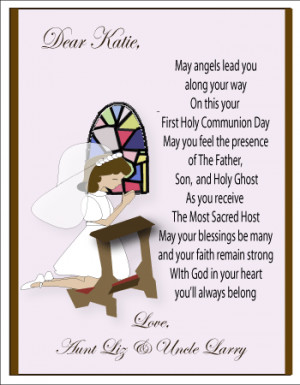 First Communion Thank You Poems
